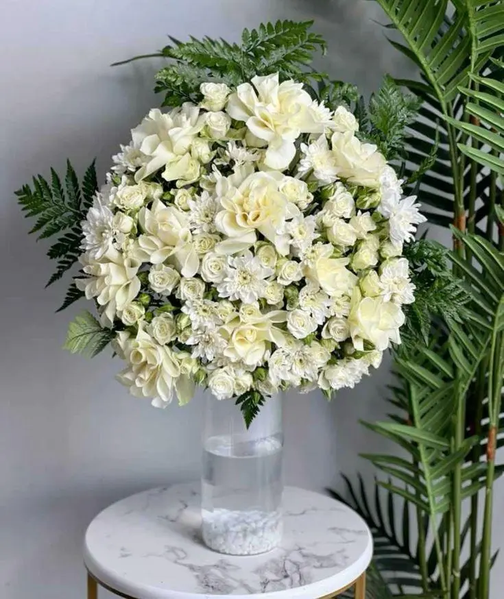 "Pure Elegance" Luxury White Bloom Arrangement 🤍