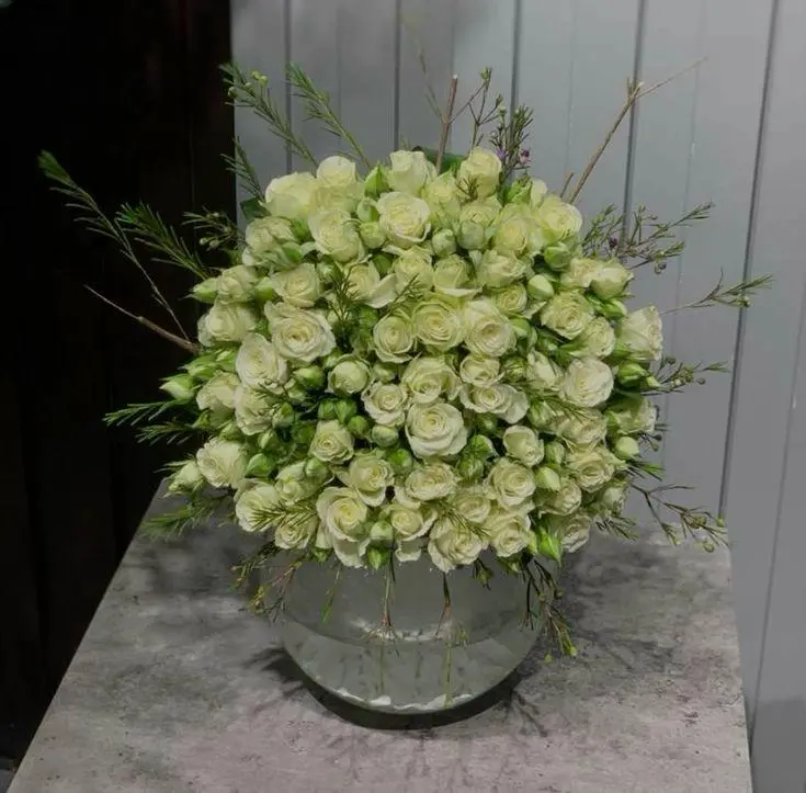"Ivory Charm" Luxury Spray Rose Arrangement 🤍