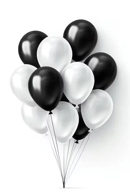 Monochrome Elegance Balloon Set