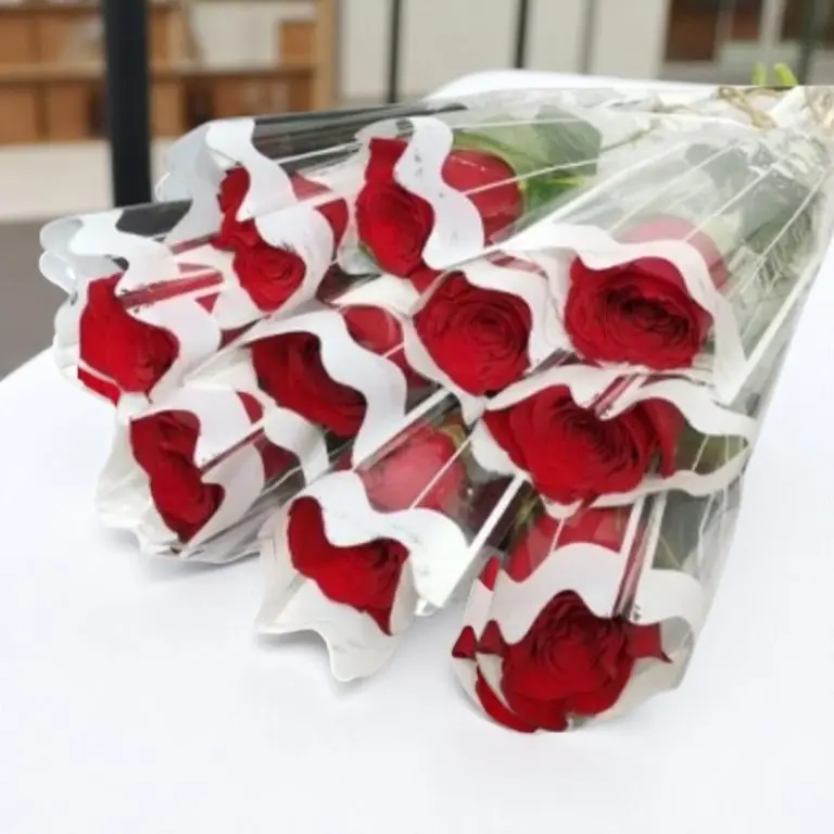 Elegant Single Red Rose Wrap