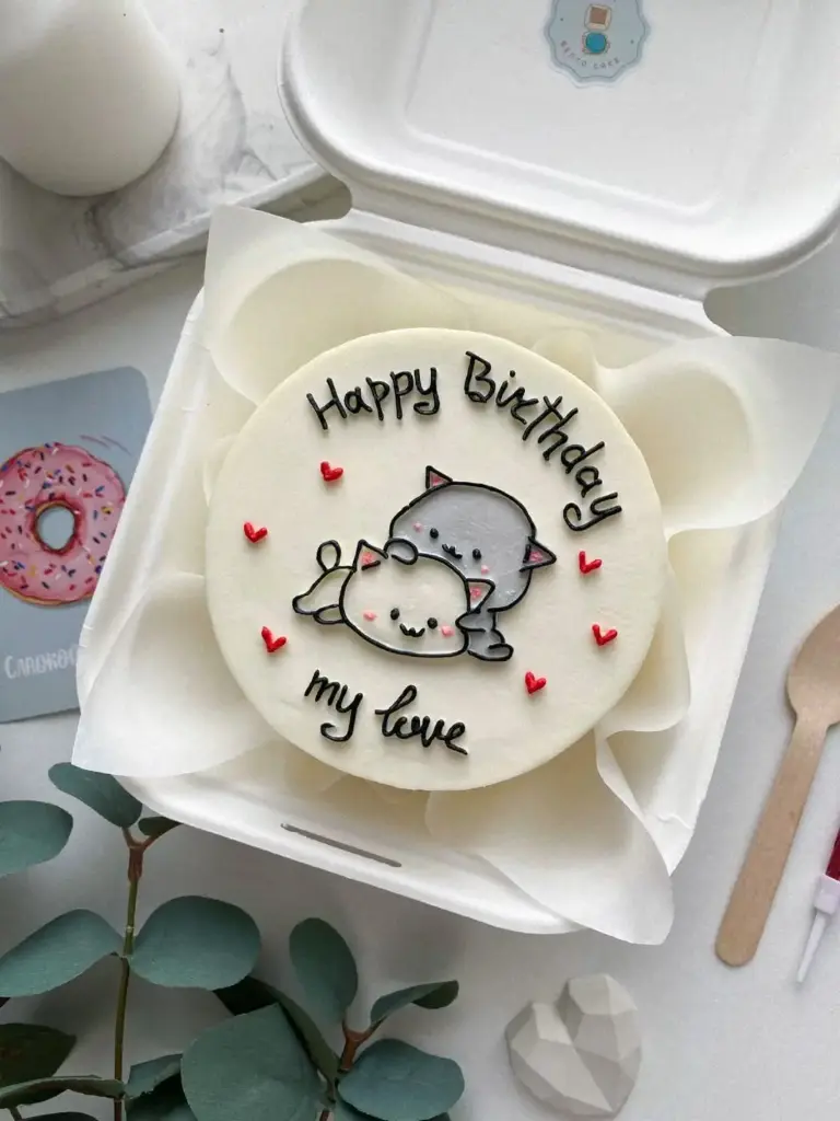 Happy Birthday My Love Bento Cake