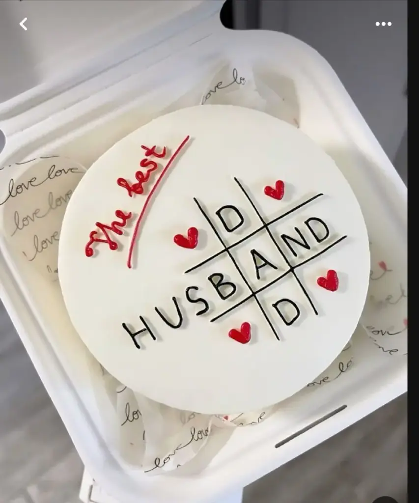 The Best Husband Tic-Tac-Toe Bento Cake