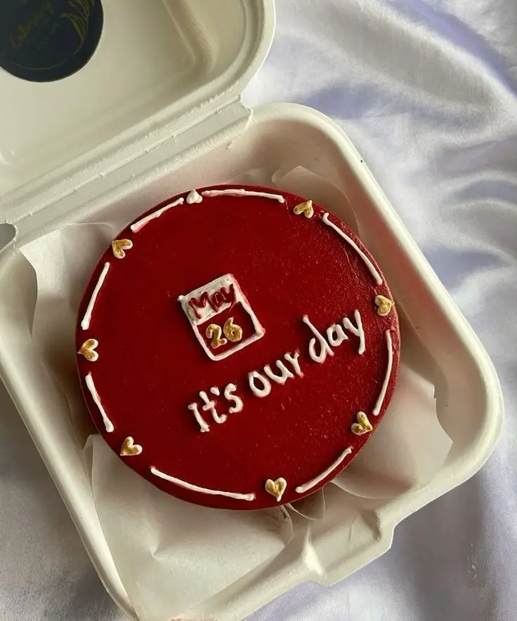 Our Day Celebration Mini Bento Cake