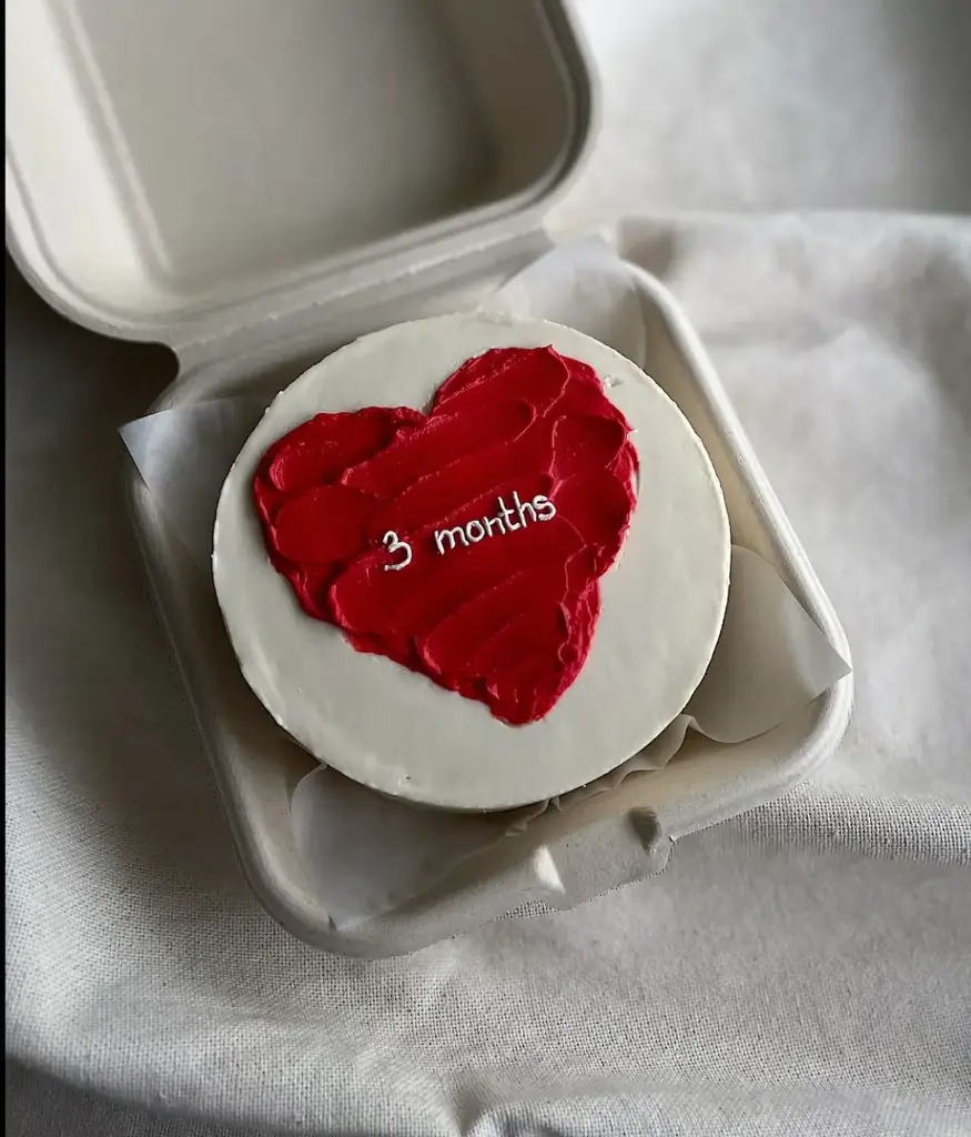 Milestone Heart Mini Bento Cake