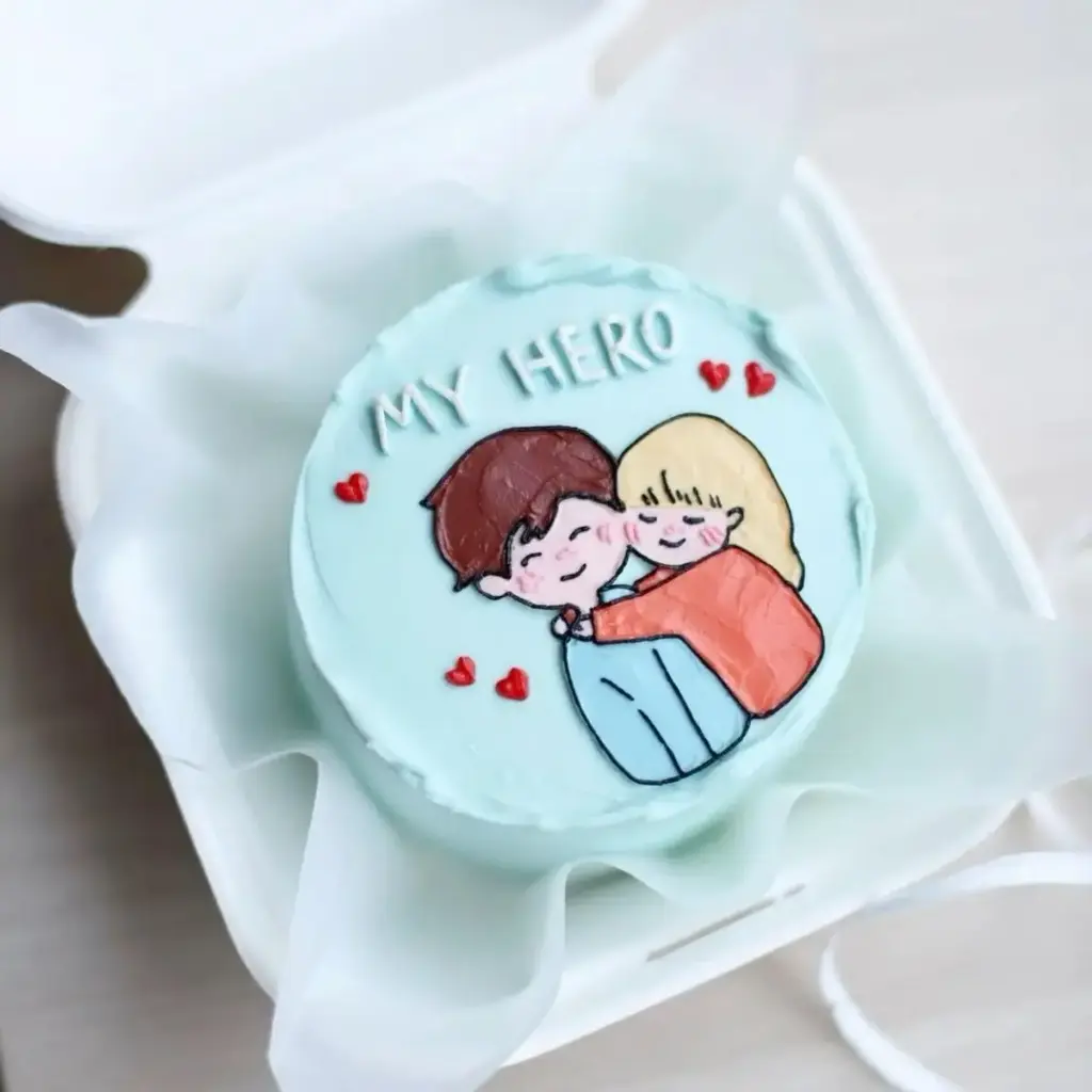 My Hero Love Mini Bento Cake