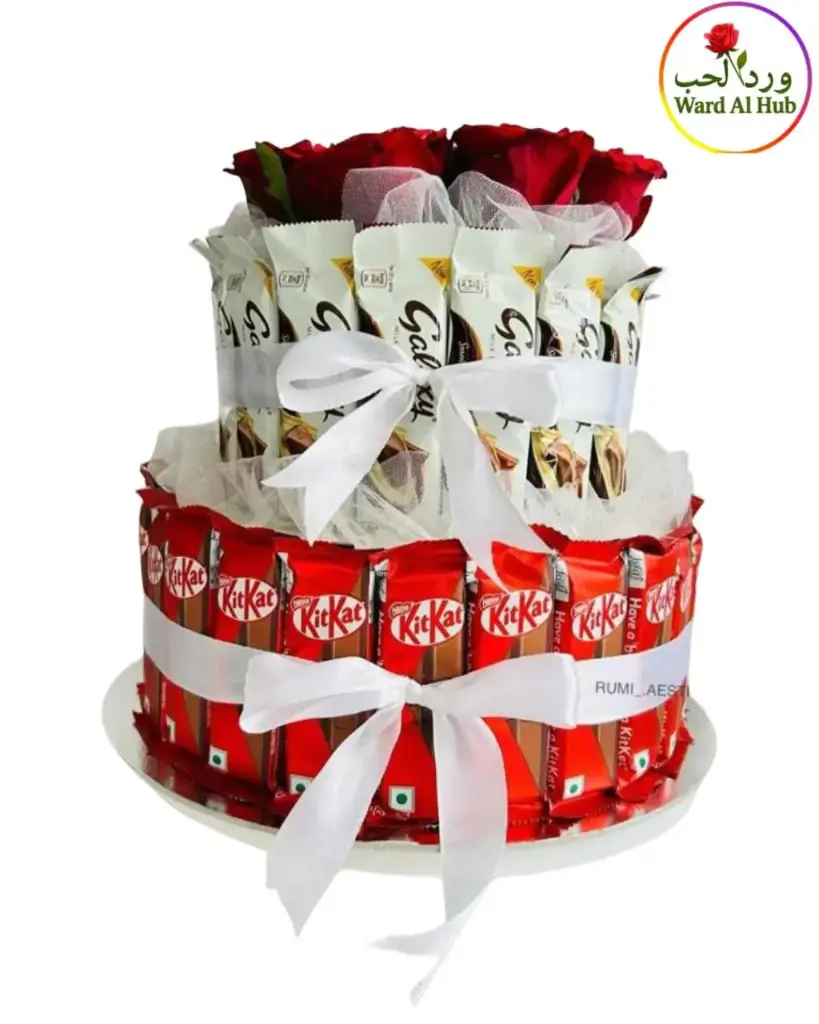 🍫🌹 Two-Tier Chocolate & Rose Delight
