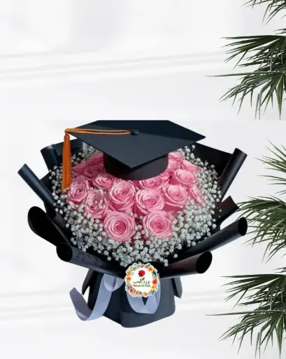 Bloom of Success – Graduation Rose Bouquet