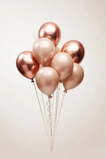 Luxe Rose Gold Metallic Balloons