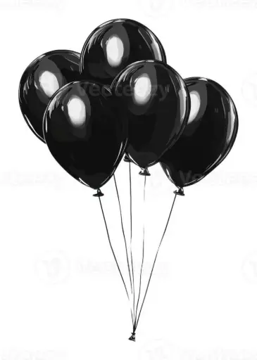 Midnight Elegance Black 5 pcs Balloon Set