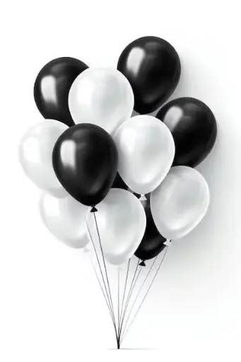 Monochrome Elegance Balloon Set